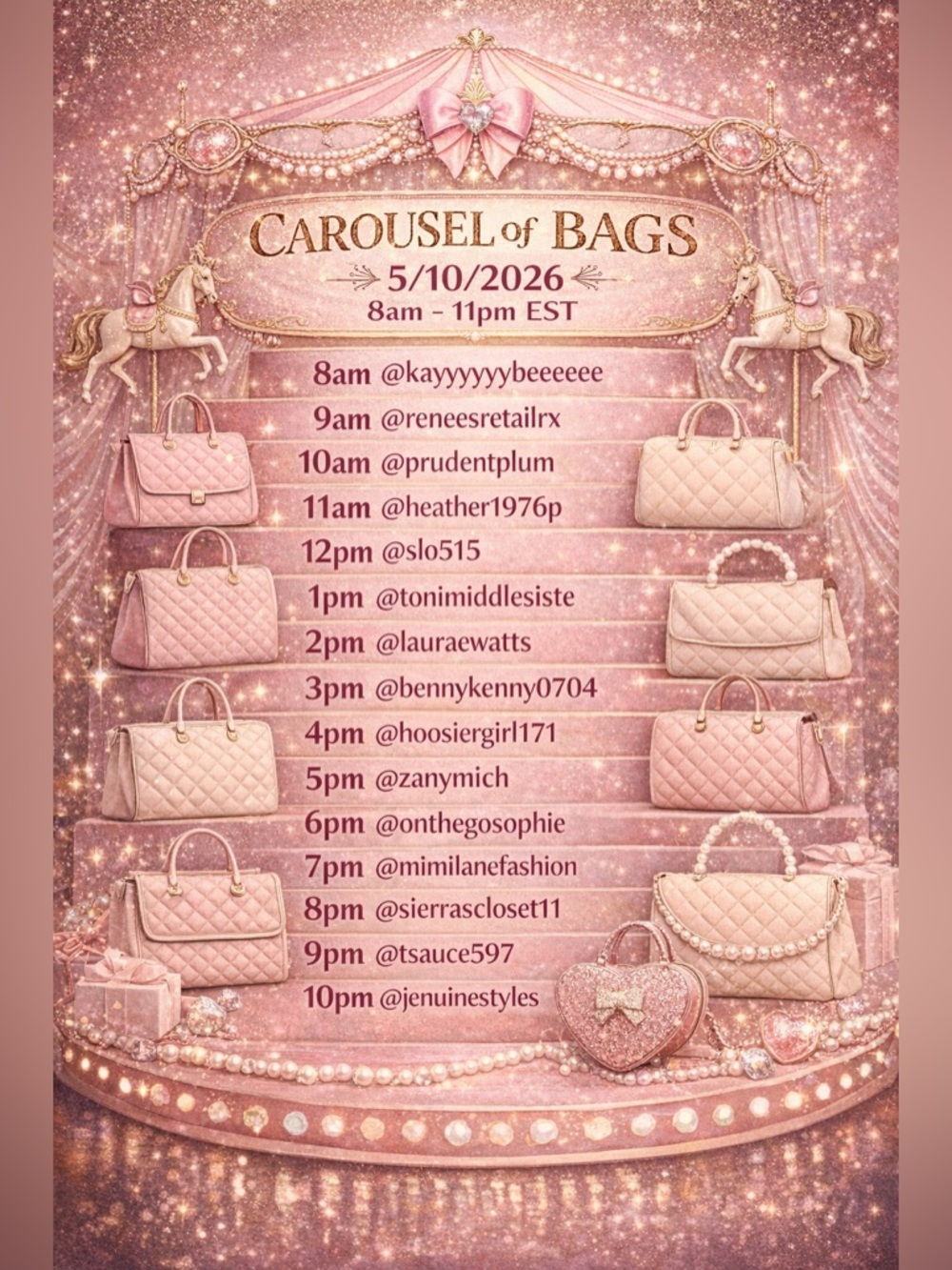 Carousel of Bags! 5/10/26 8:00am-11:00pm EST - Picture 2 of 2